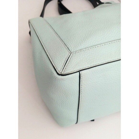 Kate Spade New York Grab Bucket Crossbody Lt Blue/Navy Pebbled Leather - Picture 7 of 15